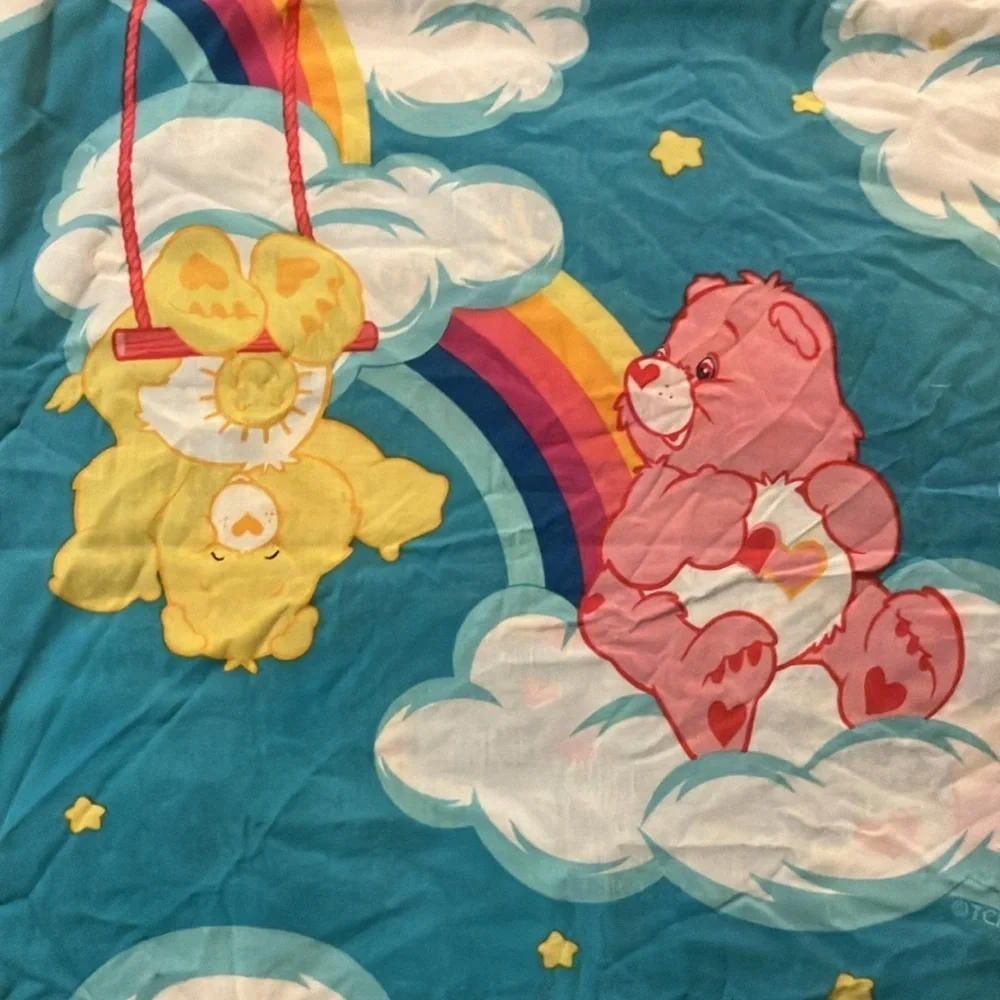 Care Bears vintage standard pillow care rainbow trail Catch Some Fun